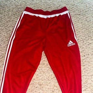 Red Adidas Joggers